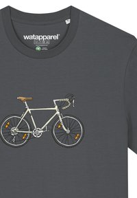 watapparel BIKE - T-shirt imprimé - anthracite