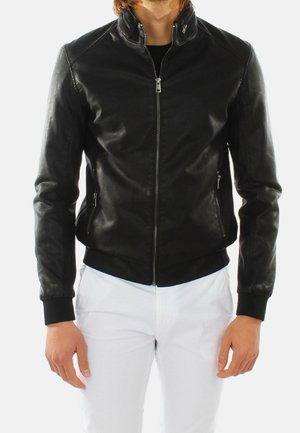 Veste en similicuir - black