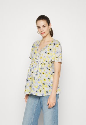 Anna Field MAMA Μπλούζα - white/light blue