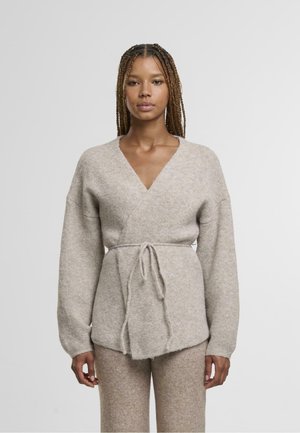 Chaqueta de punto - brown melange