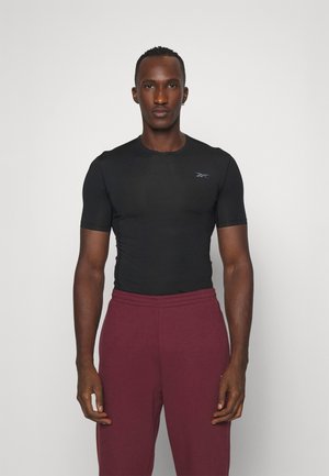 COMPRESSION SPORTS T-SHIRT - Športové tričko - black
