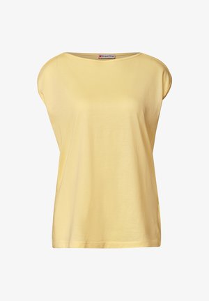 Street One, BASIC SHIRT MIT U-BOOT-AUSSCHNITT - T-paita - soft yellow