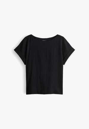 OPUS, OPUS KURZARMSHIRT SIKURO - Blouse - black