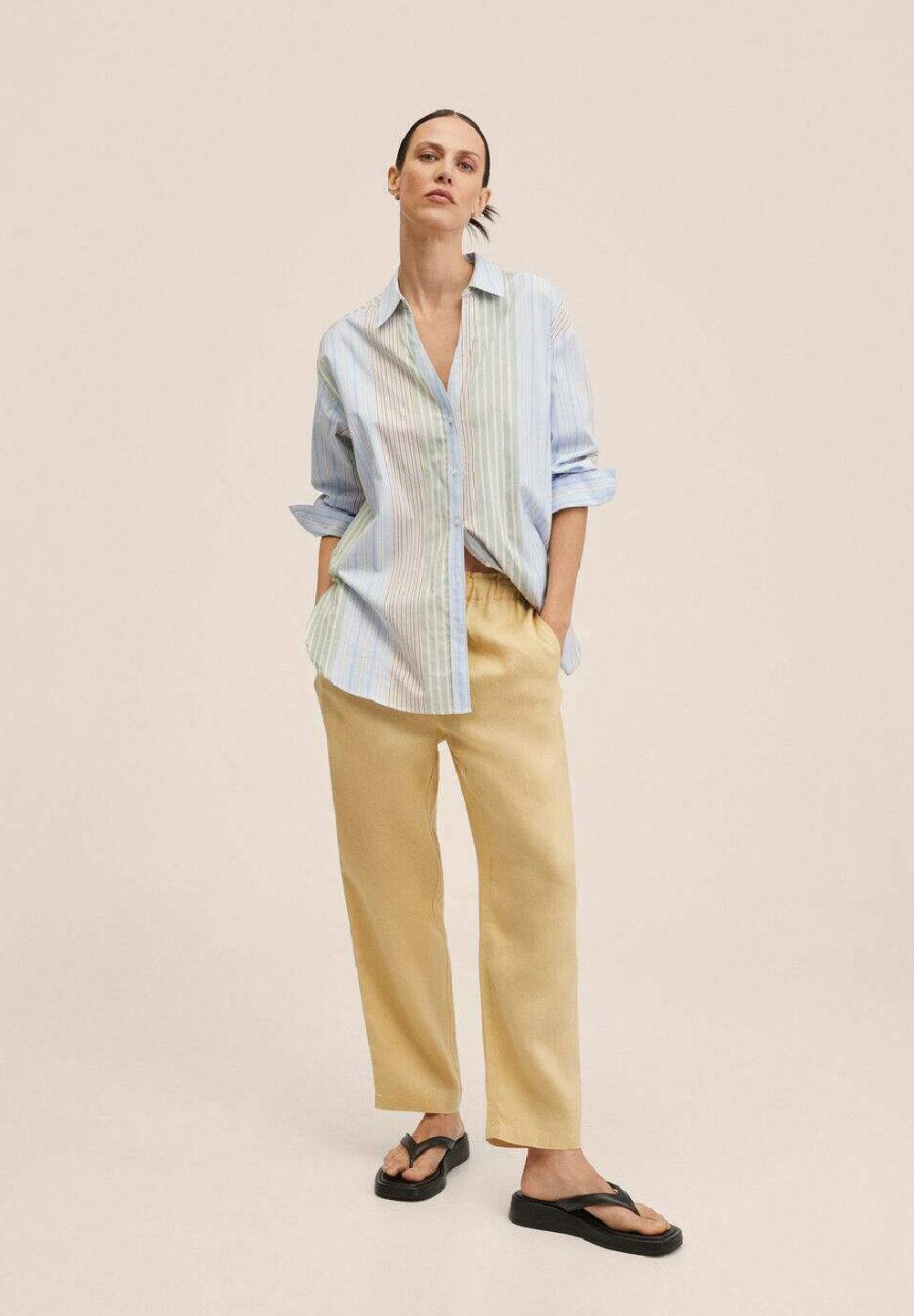 Mango Pantaloni - yellow/giallo - Zalando.it