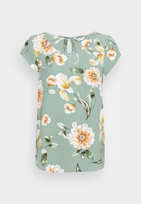 Não selecionado, chinois green soft florals