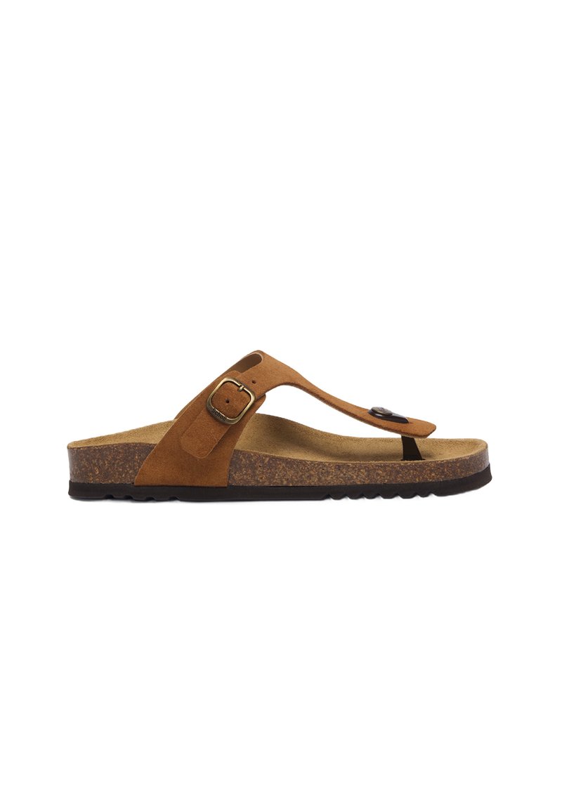 Scholl Sandaler m/ tåsplit - cognac