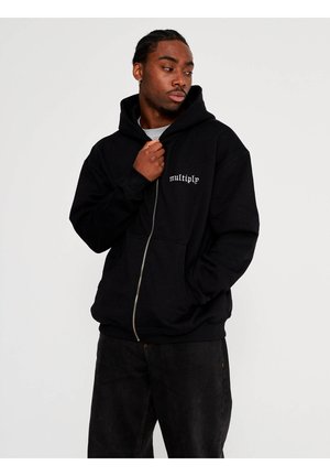 OLD LONDON - Zip-up sweatshirt - schwarz