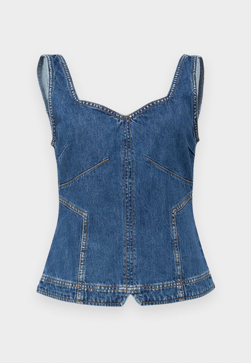Stine Goya Top blauw denim/bluedenim Stine Goya Top blauw denim/bluedenim
