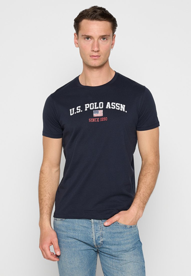 U.S. Polo Assn. T-shirt print donkerblauw