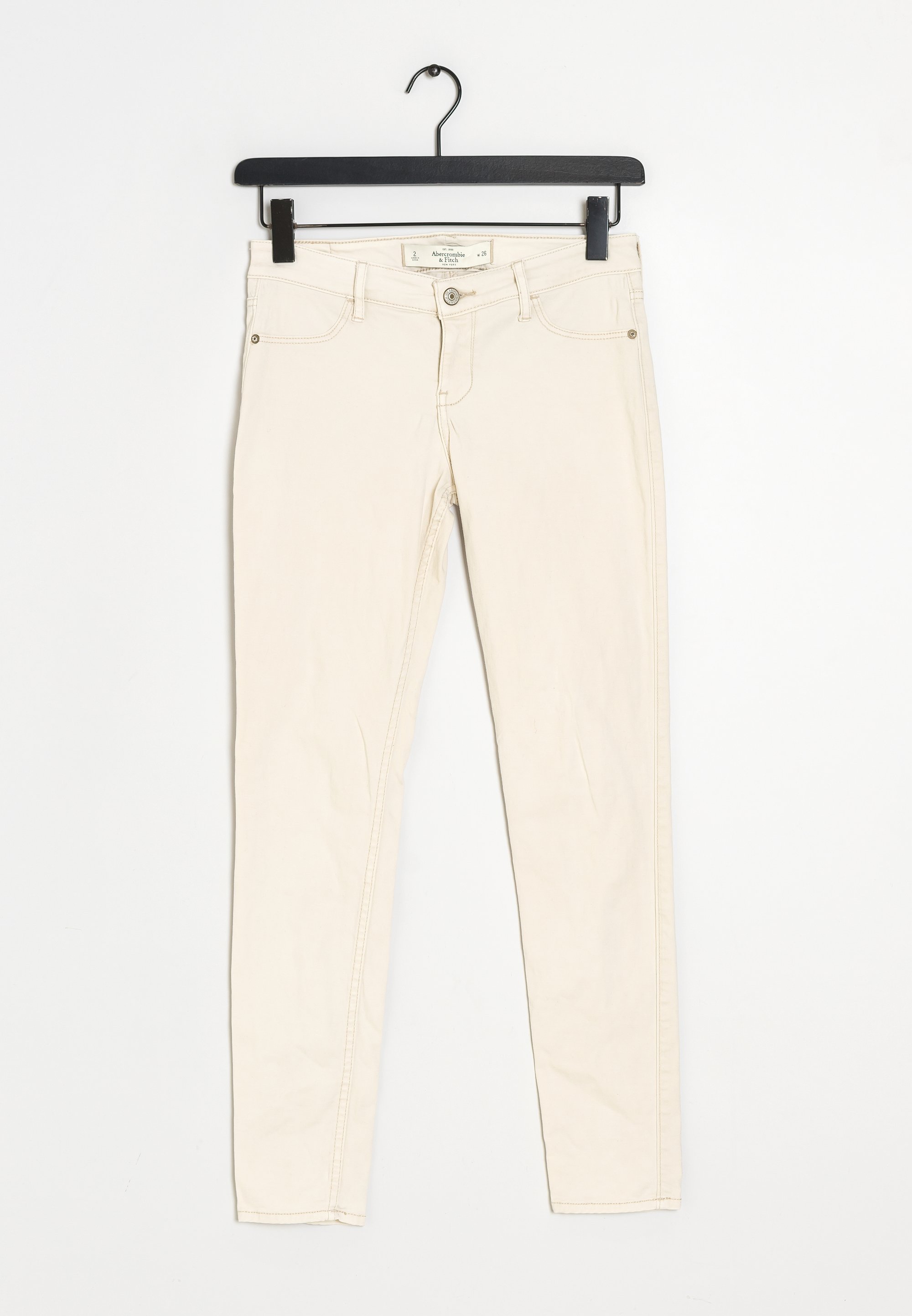 Abercrombie Fitch Pantalones white/blanco (Segunda mano