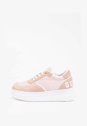 ABBEY ECHTLEDER - Sneakers basse - rose