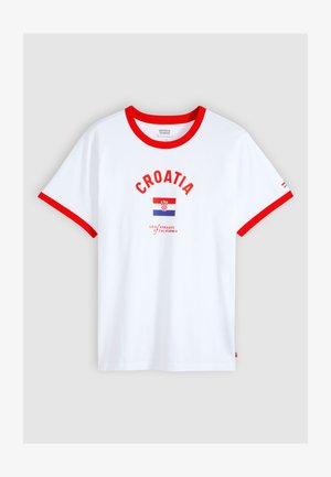 Levi's®, FOOTBALL RINGER - T-shirts print - white