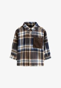 Unausgewählt, navy brown check shirt