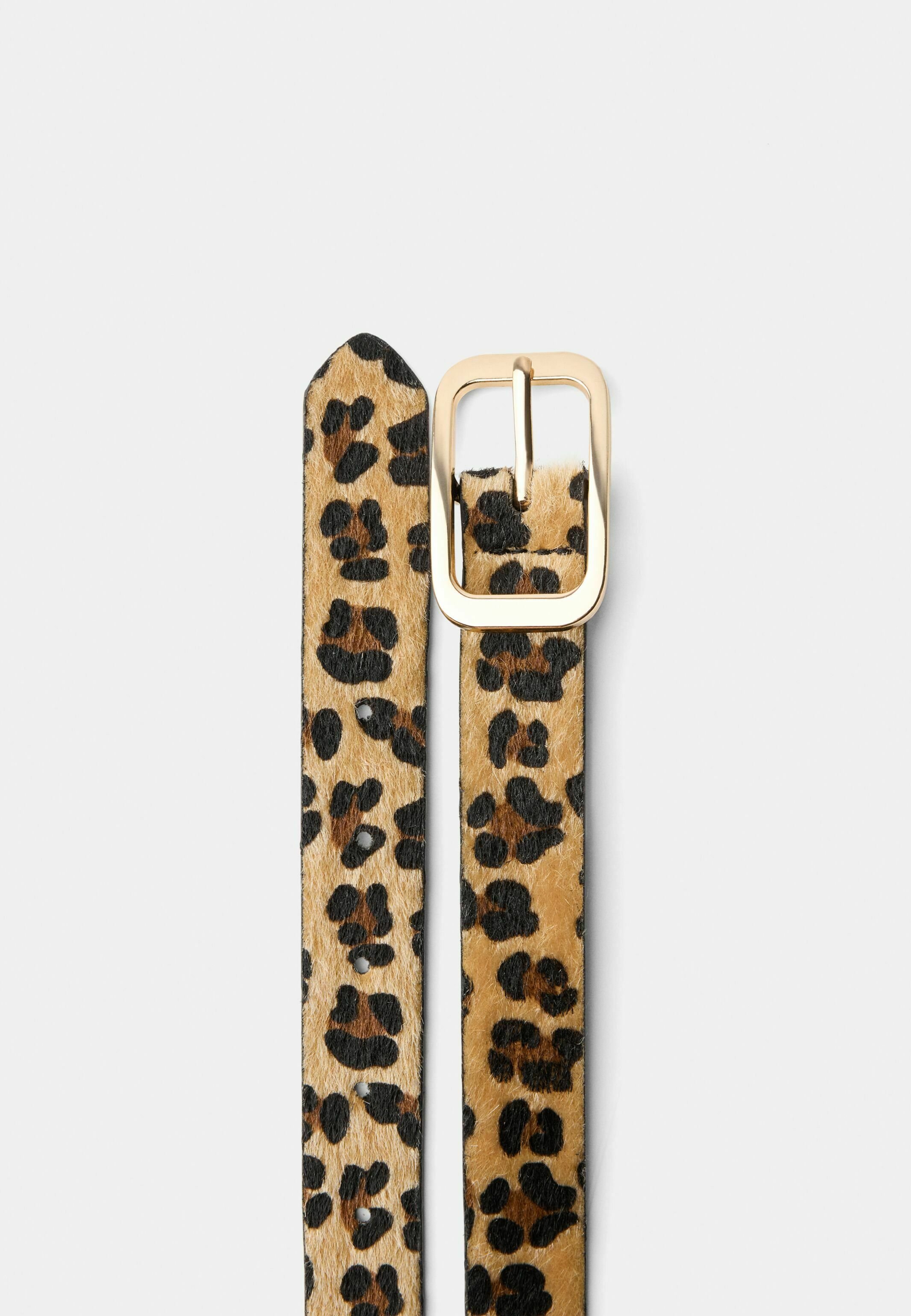 【BERSHKA】ANIMAL BUCKLED Belt ベルシュカ ベルト Bershka ANIMAL BUCKLED - Belt - mottled dark brown - Zalando