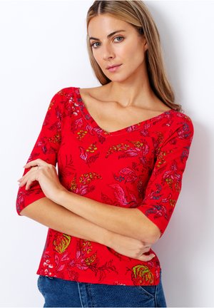 FLORAL MOTIF - Blůza - red
