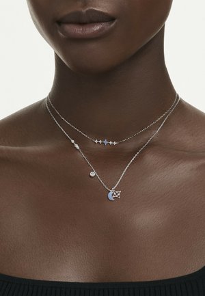 Swarovski, SYMBOLICA NECKLACE, ROUND CUT, MOON, BLUE, RHODIUM PLATED SET - Collana - blue