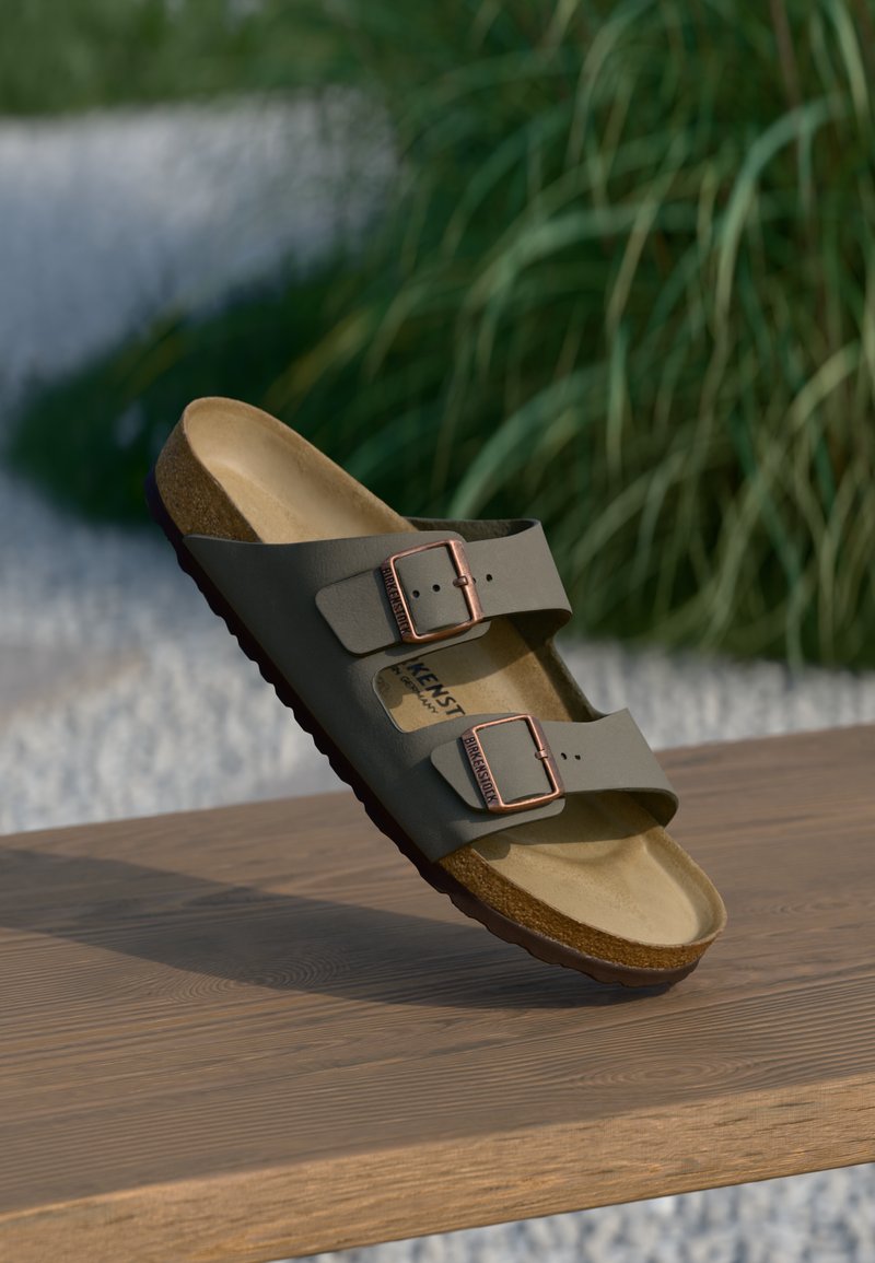 Birkenstock - ARIZONA REGULAR UNISEX - Sandals - stone, Enlarge