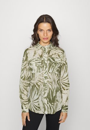COURTENAY LONG SLEEVE BUTTON FRONT SHIRT - Blouse - olive