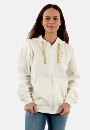 Sweat zippé - blanc