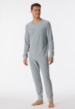 Pigiama Lungo Uomo Schiesser In Cotone - Due Pezzi Con Stampa Elegante - Foto 9