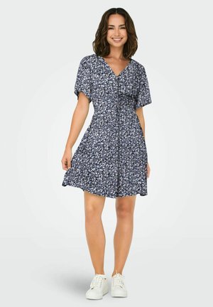 ONLY ONLEVIDA S/S SHORT DRESS WVN NOOS - Päevakleit - night sky