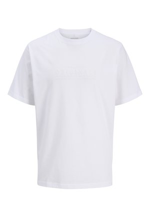 Jack & Jones, JORCATSKILLS MINIMAL TEE CREW NECK - Jednoduché tričko - bright white