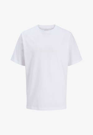 Jack & Jones, JORCATSKILLS MINIMAL TEE CREW NECK - Jednoduché tričko - bright white