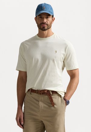 JERSEY CREWNECK T-SHIRT - T-shirts - parchment cream
