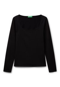 WITH WIDE NECK - Longsleeve - black