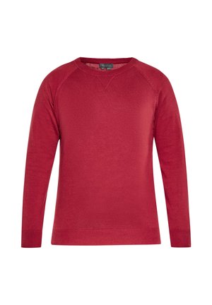 CO-BRANDED WITH BOLINE - Strickpullover - weinrot