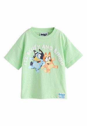REGULAR FIT - BLUEY SHORT SLEEVE - T-shirts print - mint green
