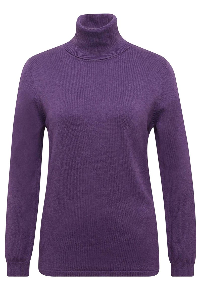Damen Strickjacken | GOLDNER Strickpullover lila - KC46295 Damen Strickjacken | GOLDNER Strickpullover lila - KC46295