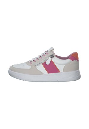 Trainers - white fuxia