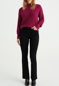 WE Fashion Stickad tröja - pink