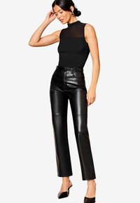 Lipsy SLEEVELESS HIGH NECK - Felső - black