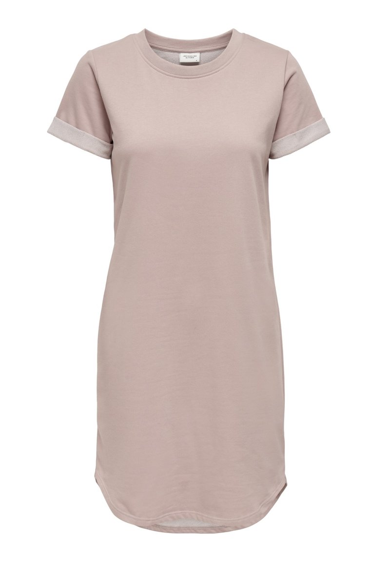 dusty pink t shirt dress tulip t-shirt mini dress (blush)