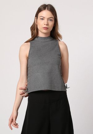 Outfitters Nation, OP PERKINS SIN MANGAS CON CORDÓN AJUSTABLE - Blusa - gris