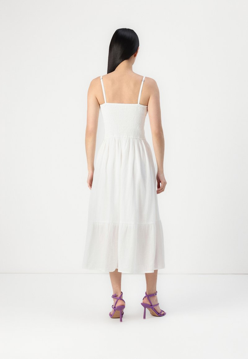 Hollister Co. DROP WAIST MAXI - Day dress - white