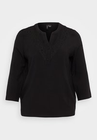 VMLILOU V NECK SHIRT - Långärmad tröja - black