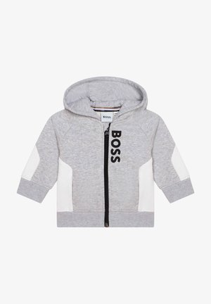 Sweater met rits - gris chine