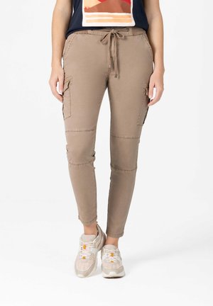 SLIM MALIKA - Cargohose - grey beige