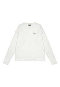 SIGNAR - Långärmad tröja - washed warm white/black