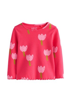 Next, REGULAR FIT - LONG SLEEVE - T-shirt à manches longues - pink red flower