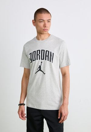 CITY CREW - Print T-shirt - grey heather/black
