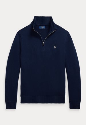 Polo Ralph Lauren, COTTON QUARTER-ZIP MOCKNECK SWEATER - Strickpullover - hunter navy