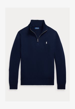 Polo Ralph Lauren, COTTON QUARTER-ZIP MOCKNECK SWEATER - Strickpullover - hunter navy