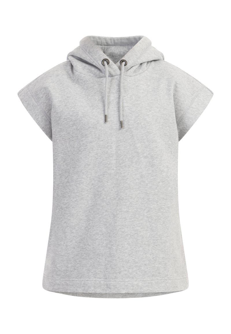 dreimaster Hoodie lichtgrijs gemêleerd