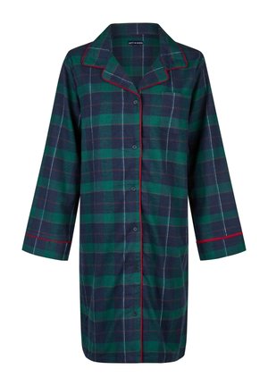 LONG SLEEVE - Chemise de nuit / Nuisette - navy green check