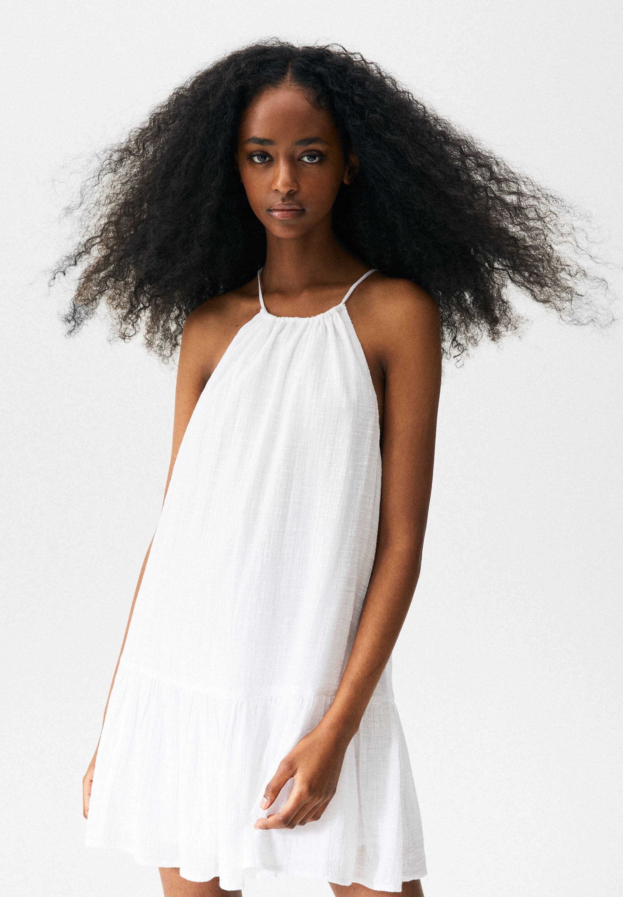 PULL\u0026BEAR Day dress - white - Zalando.de