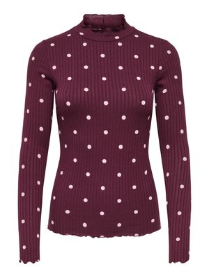 JDY JDYFRANSISKA - Langærmet T-shirt - windsor wine